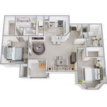 2 bed/2 bath 2021 floor plan